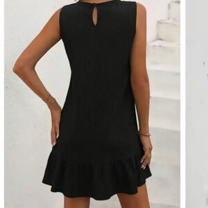 Mock neck mini shift dress, S